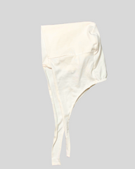 White Tie-Back Undercap Hijab