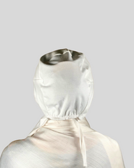 White Tie-Back Undercap Hijab