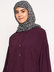 Women Floral Printed Hijab Stole