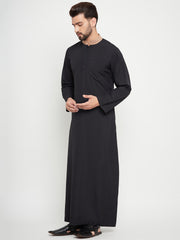 Black Thobe/Jubba for Men