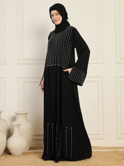 Handwork Luxury Abaya With Black Hijab