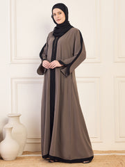 Aline Abaya/Burqa with Black Georgette Hijab