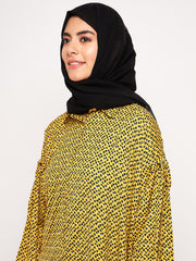 Black Georgette Hijab Stole for Women