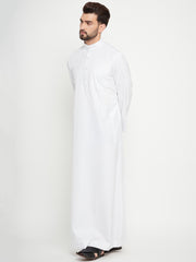 White Plain Arab Thobe/Jubba for Men