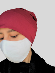 Maroon Hijab Cap