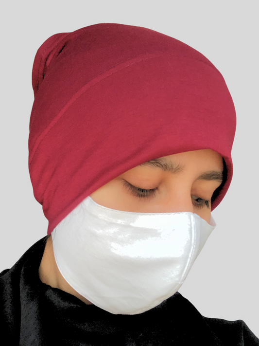 Maroon Hijab Cap