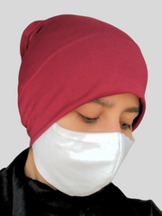Maroon Hijab Cap