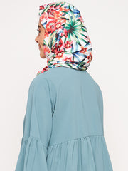 Multicolor Floral Printed Women Hijab Stole