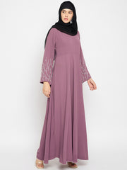 Handwork Abaya with Black Hijab for Women