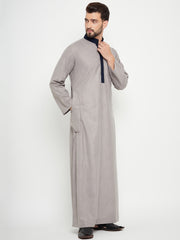 Grey Arab Thobe/Jubba for Men