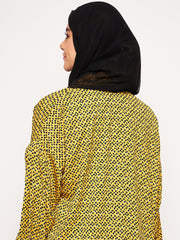 Black Georgette Hijab Stole for Women