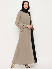 A-Line Abaya Dress with Black Georgette Hijab