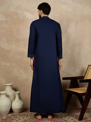 Blue Cotton Arabic Jubba/Thobe For Men