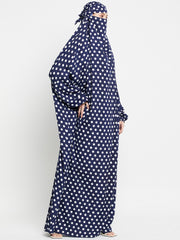 Polka One Piece Free Size Jilbab for Women