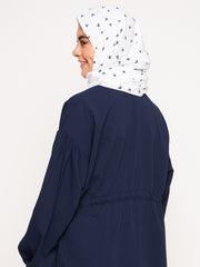 White Printed Women Hijab Stole