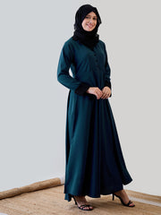Women Abaya/Burqa with Black Georgette Hijab