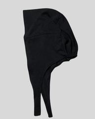 Black Tie-Back Undercap Hijab