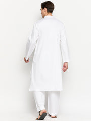 White Kurta Pajama Set for Men