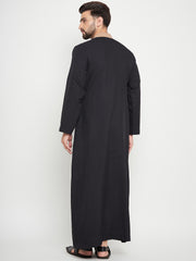 Black Thobe/Jubba for Men