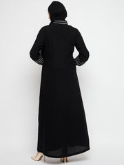 Aline Abaya with Black Georgette Scarf