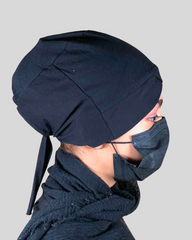 Black Turban-style Hijab Cap