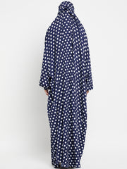 Polka One Piece Free Size Jilbab for Women