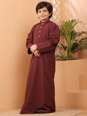 Maroon Thobe/Jubba for Kids Boys