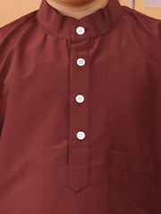 Maroon Thobe/Jubba for Kids Boys