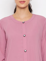 Abaya with Black Georgette Hijab for Women