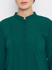 Frill Abaya Dress for Women with Black Georgette Scarf