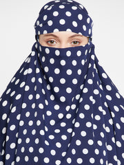 Polka One Piece Free Size Jilbab for Women