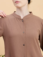 Modest Front Open Co-ord Set with Matching Hijab