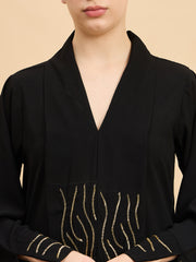 Luxury Handworked Modest Abaya Burqa with Georgette Hijab