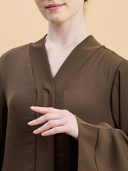 Modest Front Open Oat Dubai Abaya Burqa with Matching Hijab