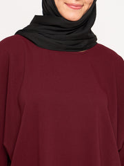 Maroon Loose Fit Co-ord Set for Women