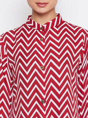 Front Open Abaya Dress with Black Georgette Hijab