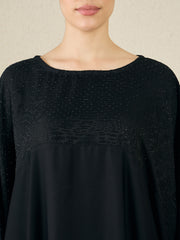 Black Loose Kaftan Abaya for Women with Black hijab