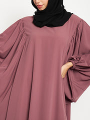 Kaftan Abaya for Women with Black Georgette Scarf