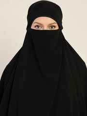 Black Free Size Prayer Khimar