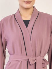 Handwork Abaya with Black Hijab