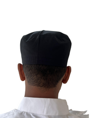 Men's Black Cotton Prayer Kufi Cap