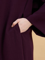Modest Purple Abaya Burqa with Matching Hijab