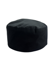 Men's Black Cotton Prayer Kufi Cap