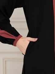 Abaya/Burqa with Black Georgette Hijab