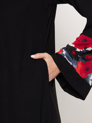 Abaya/Burqa for Women with Black Georgette Hijab