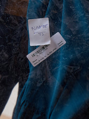 Kefiyyeh Embroidered Abaya/Burqa with Black Georgette Hijab