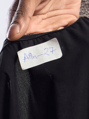 A-line Black Abaya Burqa for Women with Black Georgette Hijab