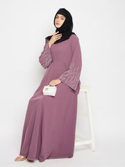 Handwork Abaya with Black Hijab for Women