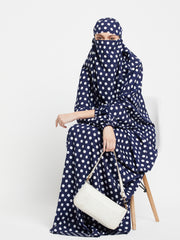 Polka One Piece Free Size Jilbab for Women