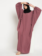 Kaftan Abaya for Women with Black Georgette Scarf